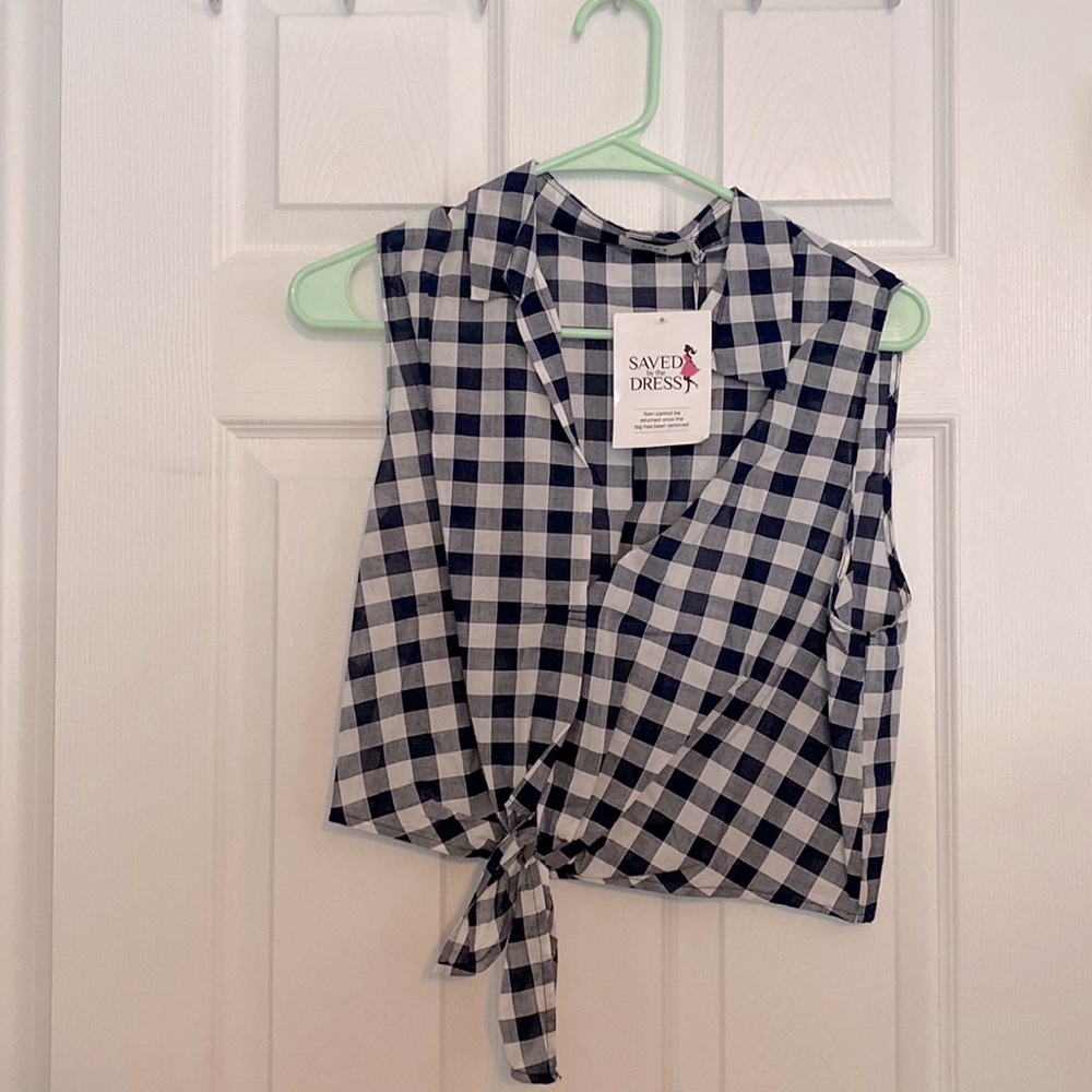 Saved By The Dress, Tie Front, Crop top, never worn, tags in place
